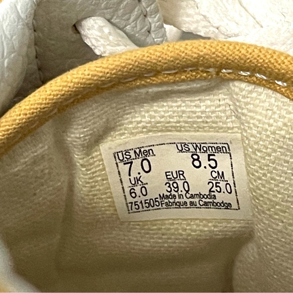 Vans Old Skool Yellow Mustard Canvas Suede Unisex Shoes 7M W 8.5 - Picture 9 of 12